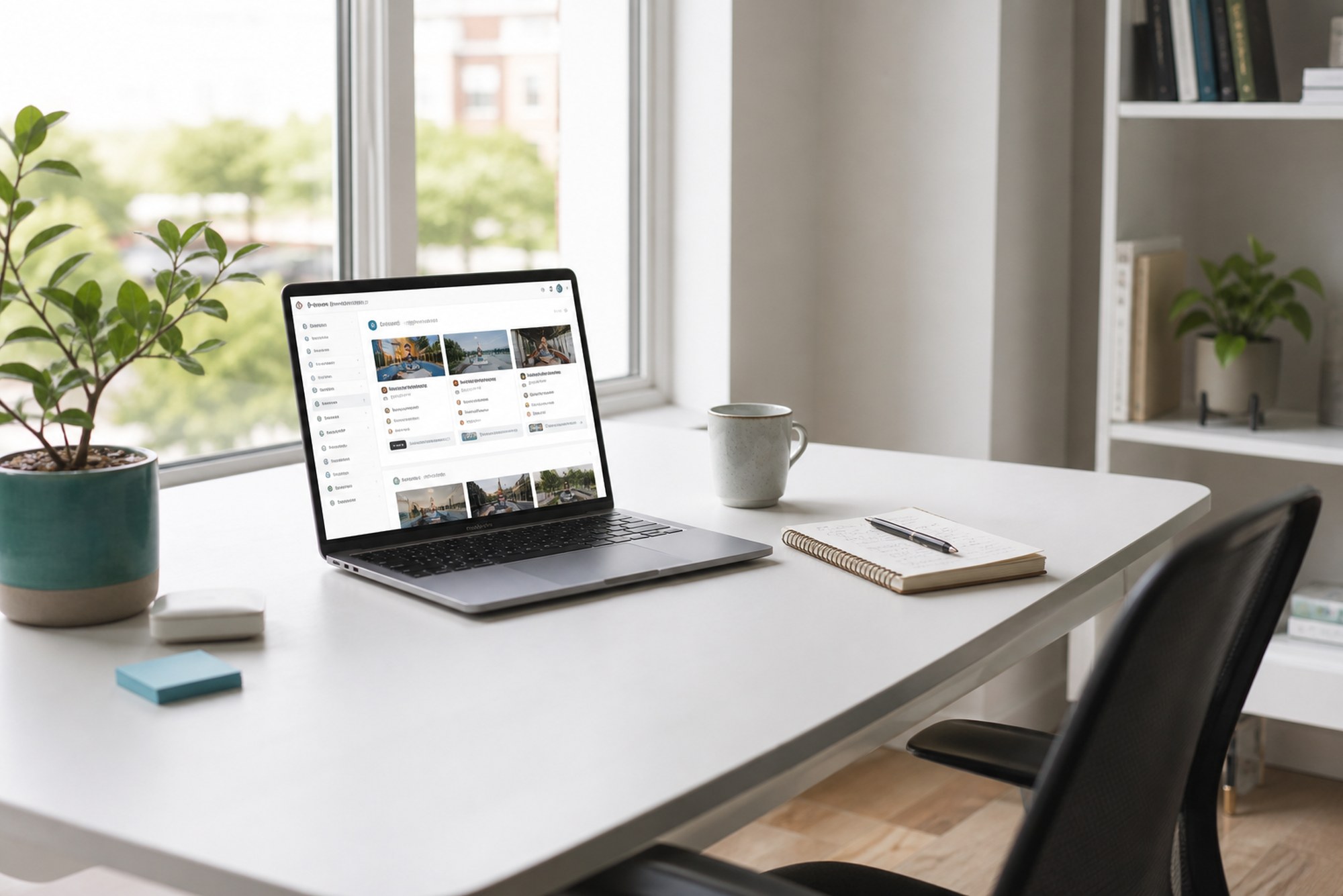 Bright modern workspace for OPC operators